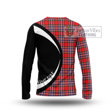 MacFarlane (McFarlane) Tartan Long Sleeve T-Shirt with Family Crest Circle Style