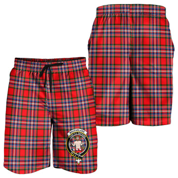 MacFarlane (McFarlane) Tartan Mens Shorts with Family Crest