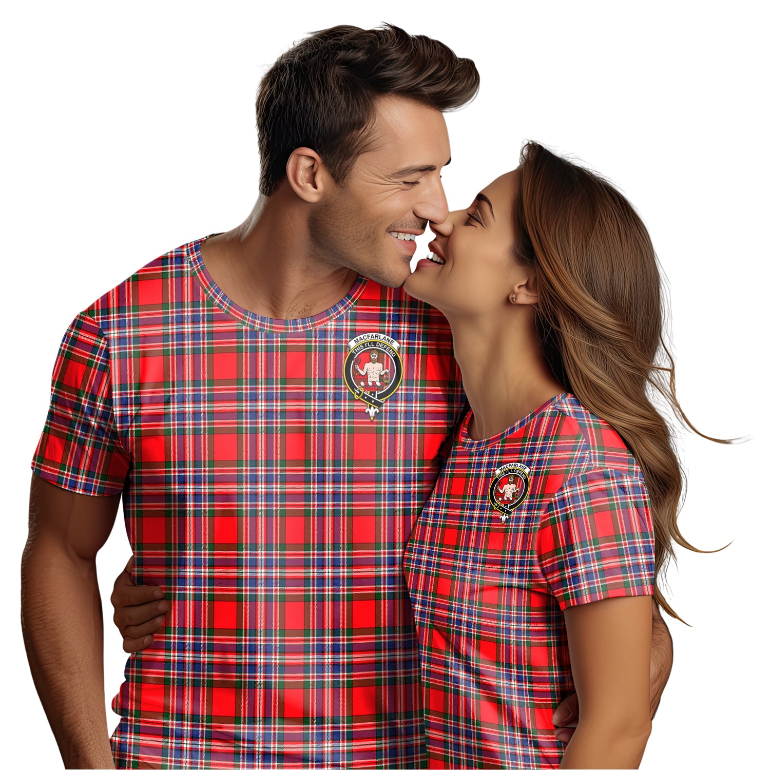 MacFarlane (McFarlane) Tartan T-Shirt with Family Crest - Tartan Vibes Clothing