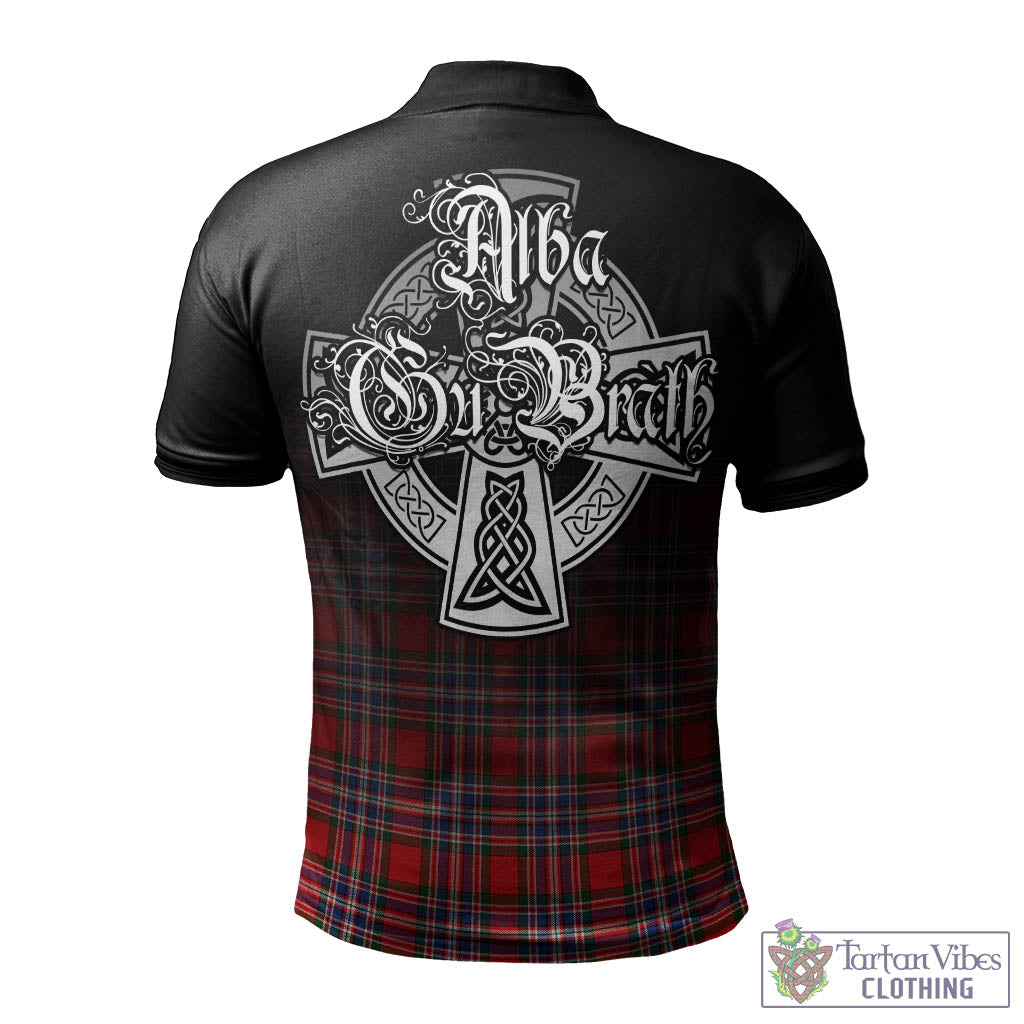 Tartan Vibes Clothing MacFarlane Modern Tartan Polo Shirt Featuring Alba Gu Brath Family Crest Celtic Inspired