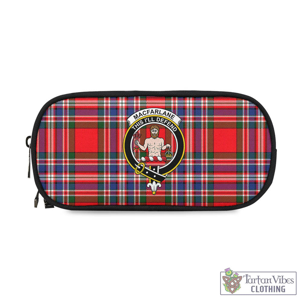 Tartan Vibes Clothing MacFarlane Modern Tartan Pen and Pencil Case with Family Crest