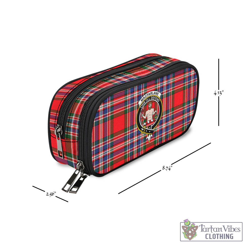 Tartan Vibes Clothing MacFarlane Modern Tartan Pen and Pencil Case with Family Crest