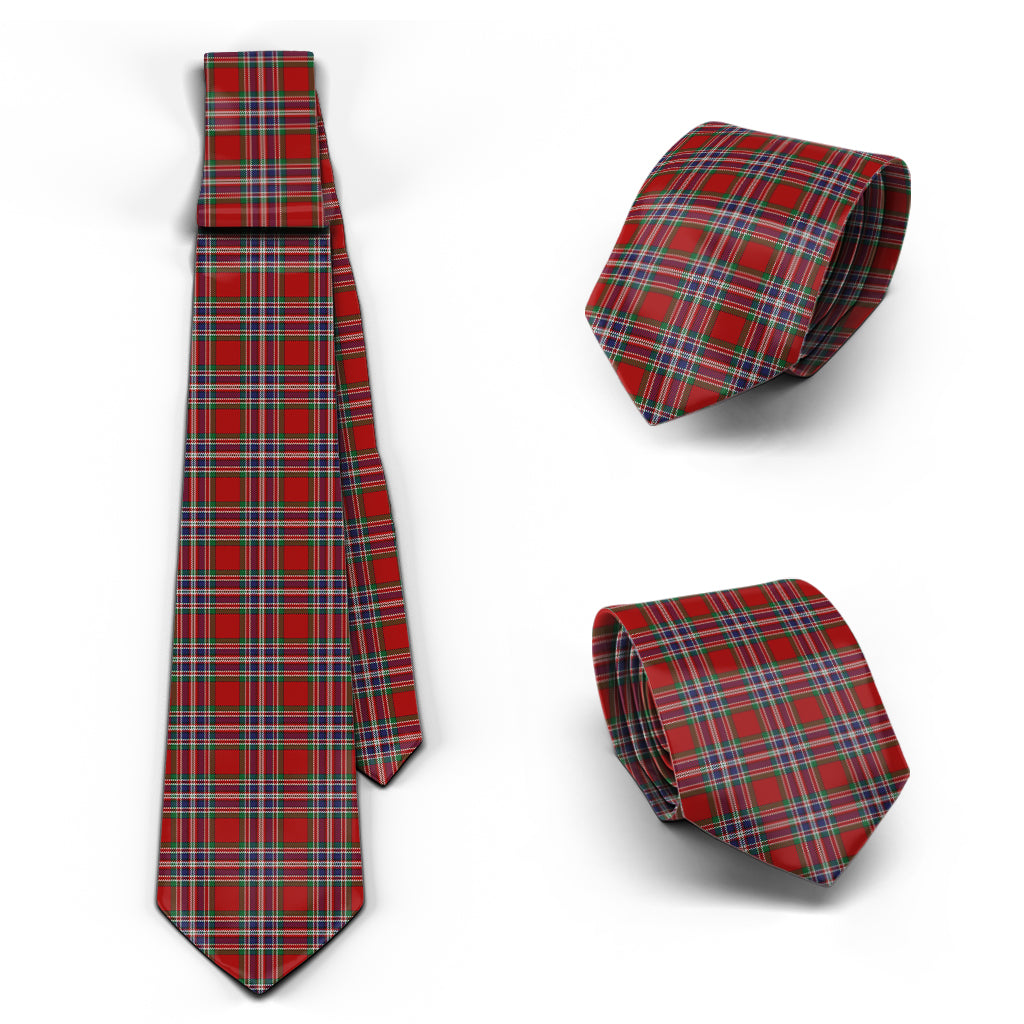 MacFarlane Red Tartan Classic Necktie Necktie One Size - Tartan Vibes Clothing