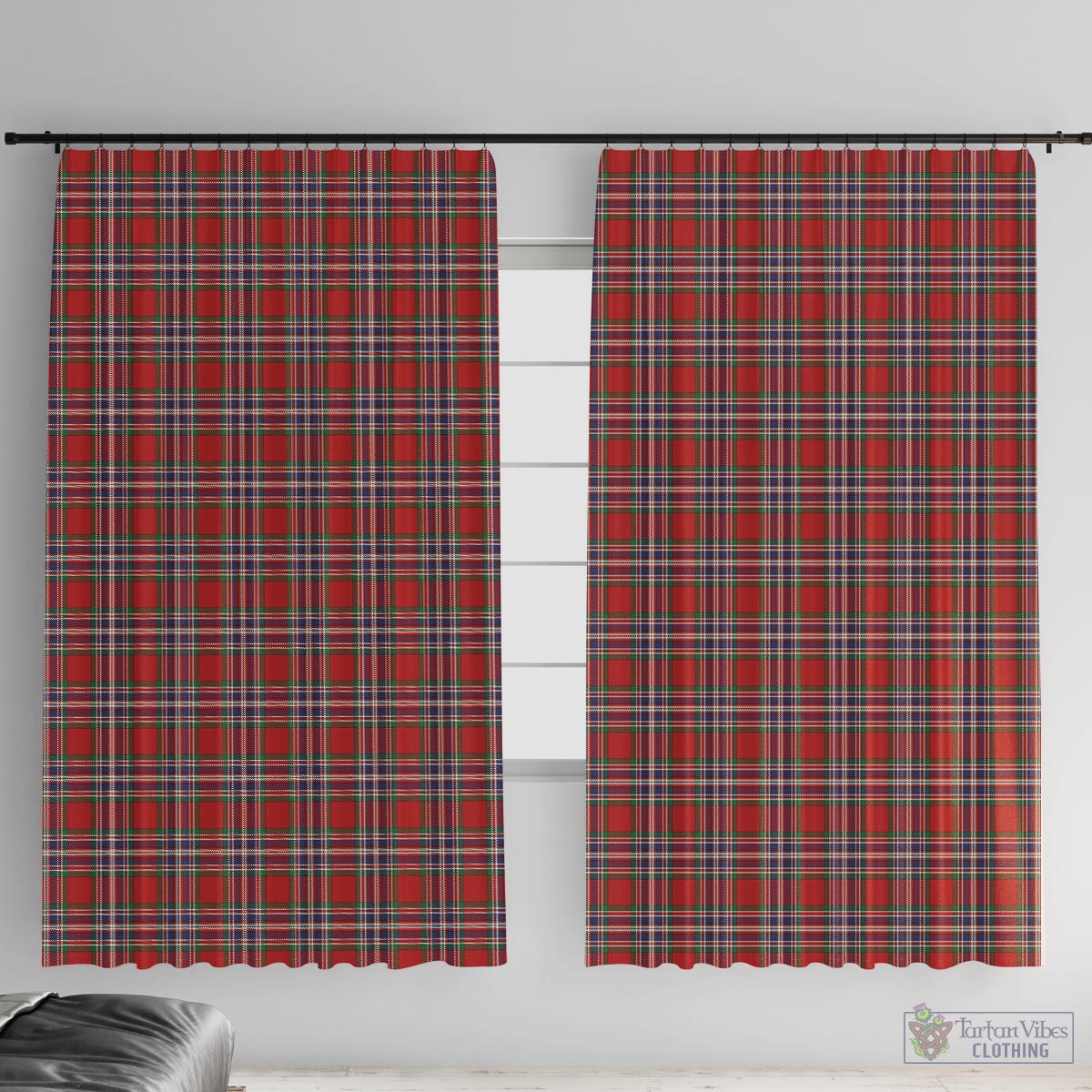 MacFarlane Red Tartan Window Curtain