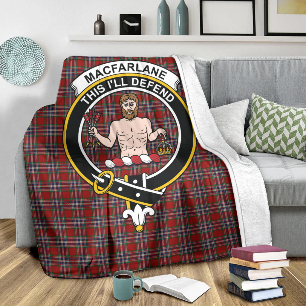 macfarlane-red-tartab-blanket-with-family-crest