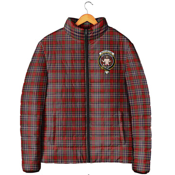 MacFarlane Red Tartan Padded Jacket with Family Crest