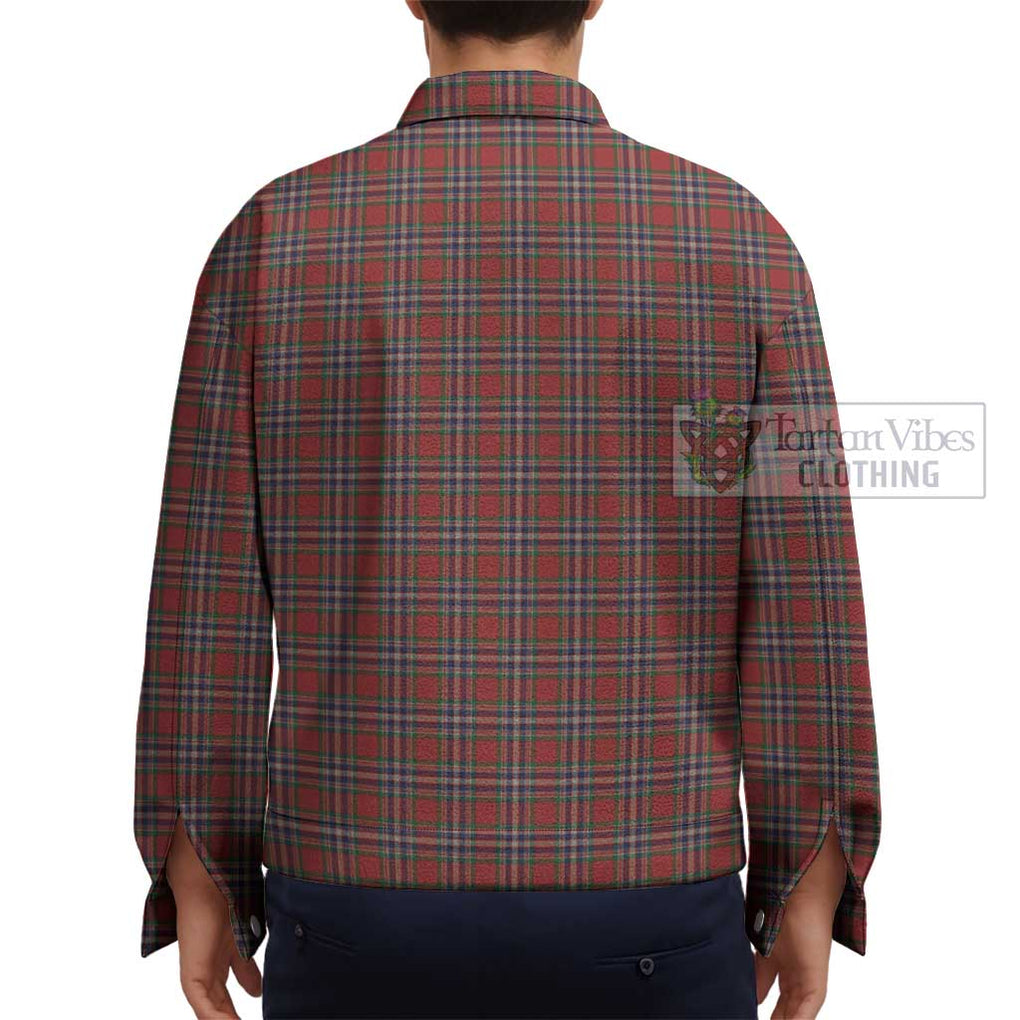 MacFarlane Red Tartan Unisex Lapel Cotton Jacket - Tartan Vibes Clothing