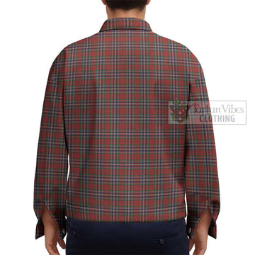 MacFarlane Red Tartan Unisex Lapel Cotton Jacket