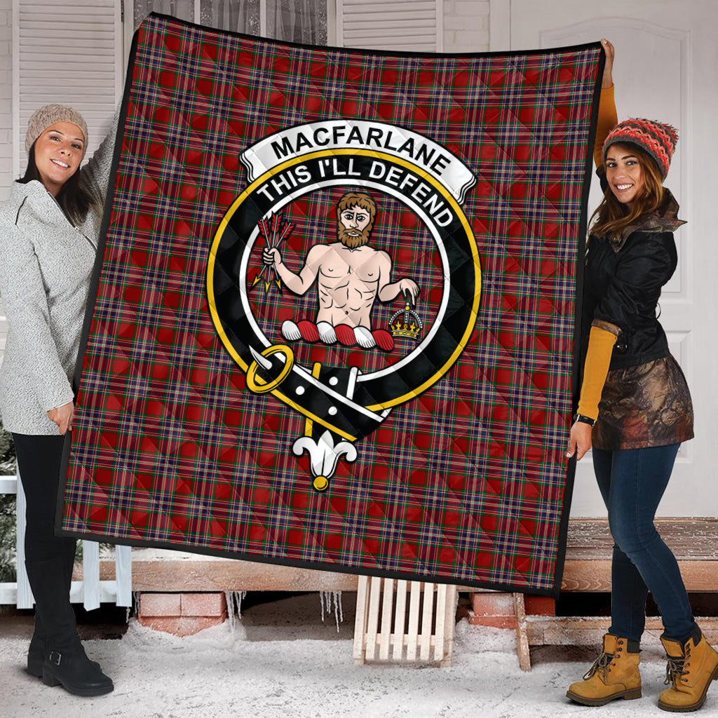 macfarlane-red-tartan-quilt-with-family-crest