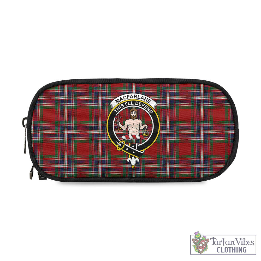 Tartan Vibes Clothing MacFarlane Red Tartan Pen and Pencil Case with Family Crest