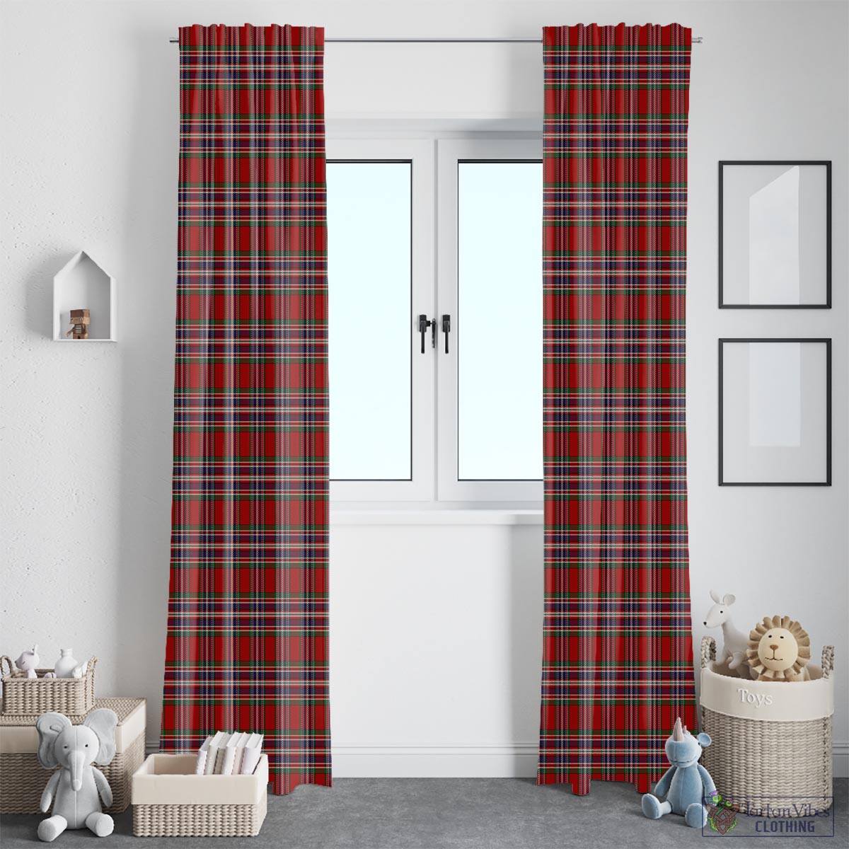 MacFarlane Red Tartan Window Curtain