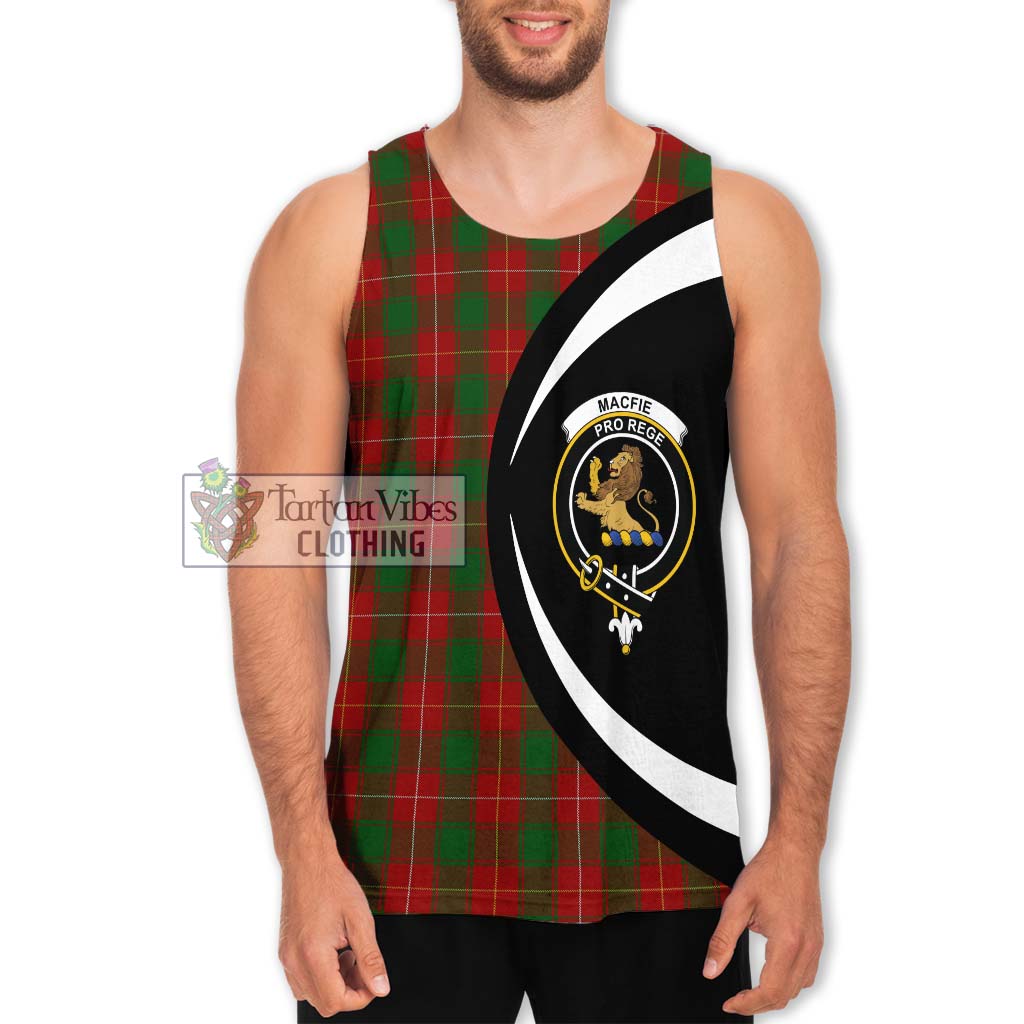 MacFie (McFie) Tartan Men's Tank Top with Family Crest Circle Style Men - Tartan Vibes Clothing