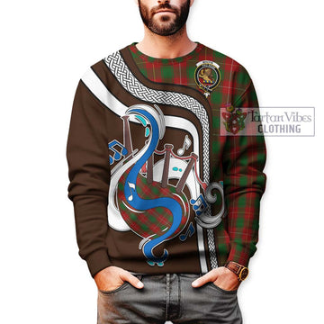 MacFie (McFie) Tartan Sweatshirt with Epic Bagpipe Style