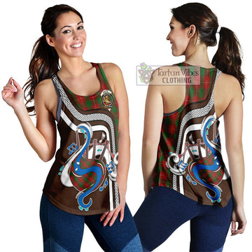 MacFie (McFie) Tartan Women's Racerback Tanks with Epic Bagpipe Style