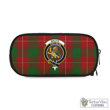 MacFie (McFie) Tartan Pen and Pencil Case with Family Crest