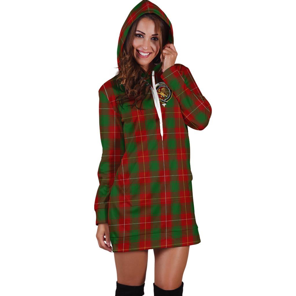 MacFie (McFie) Tartan Hoodie Dress with Family Crest - Tartan Vibes Clothing