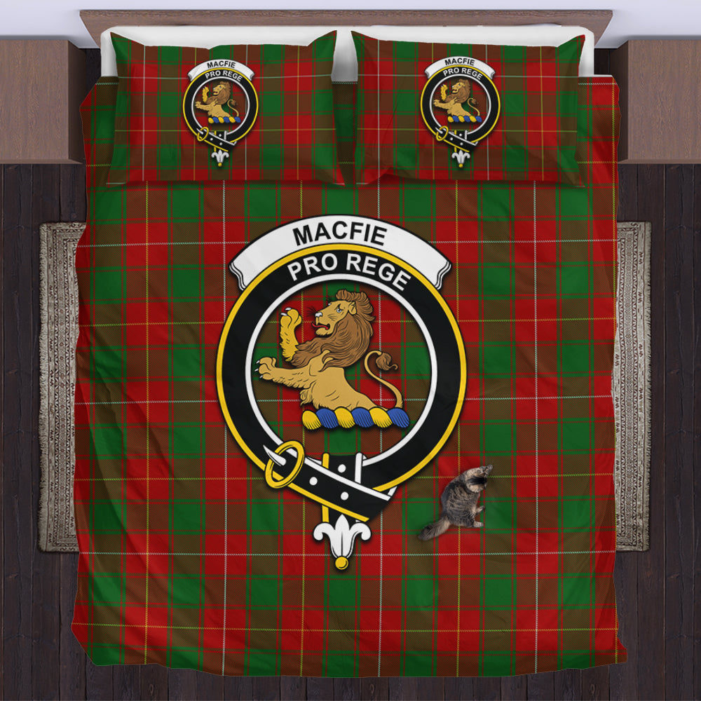 MacFie (McFie) Tartan Bedding Set with Family Crest US Bedding Set - Tartan Vibes Clothing