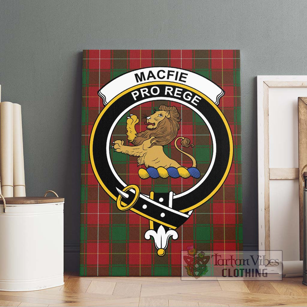 MacFie (McFie) Tartan Canvas Print Wall Art with Family Crest Without Frame - Tartan Vibes Clothing