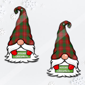 MacFie (McFie) Gnome Christmas Ornament with His Tartan Christmas Hat