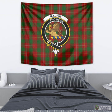 MacFie (McFie) Tartan Tapestry Wall Hanging and Home Decor for Room with Family Crest