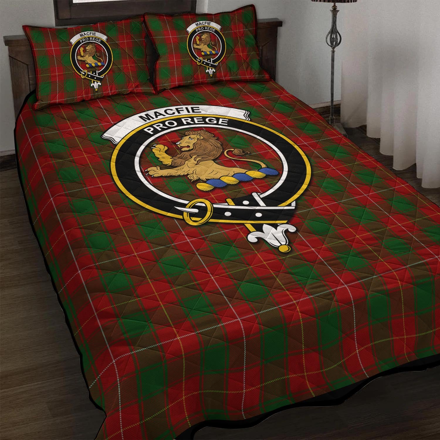 MacFie (McFie) Tartan Quilt Bed Set with Family Crest - Tartan Vibes Clothing