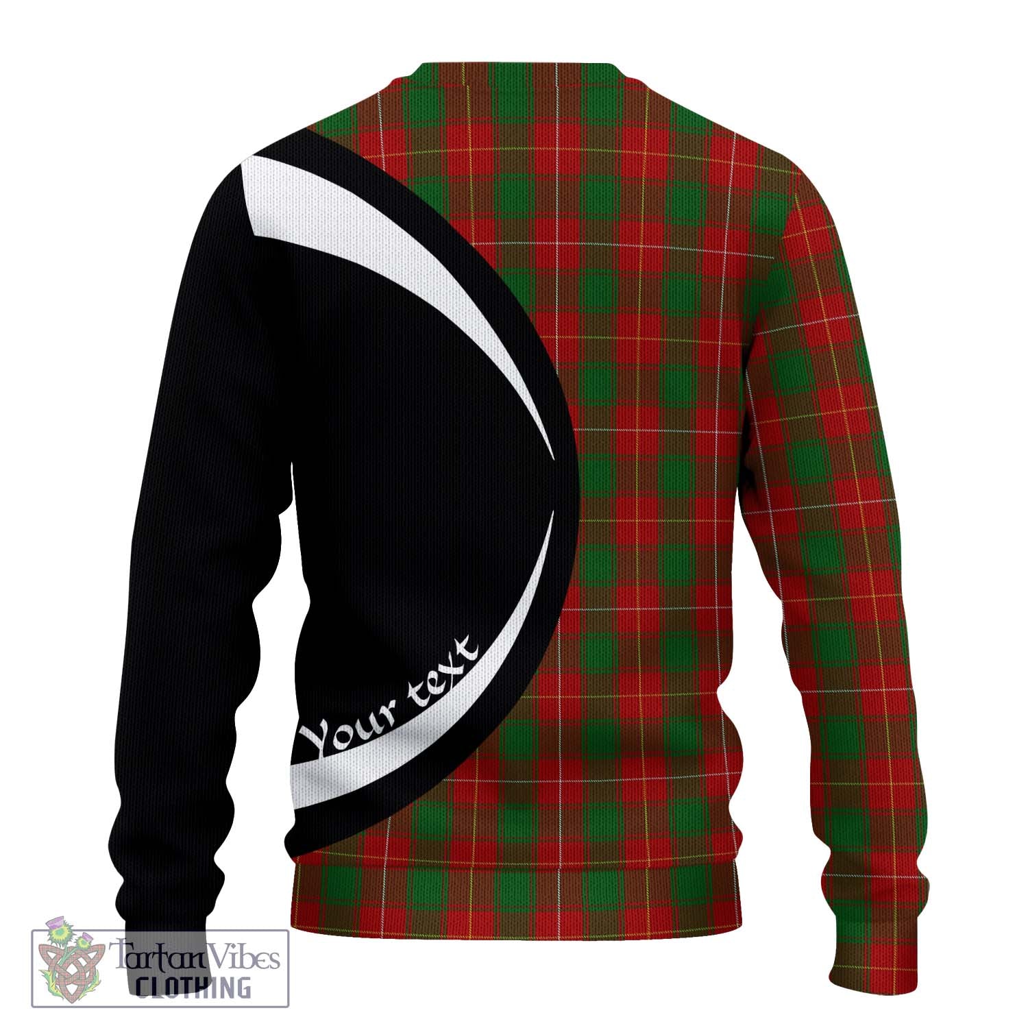 MacFie (McFie) Tartan Knitted Sweater with Family Crest Circle Style - Tartan Vibes Clothing