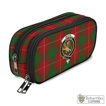 MacFie (McFie) Tartan Pen and Pencil Case with Family Crest