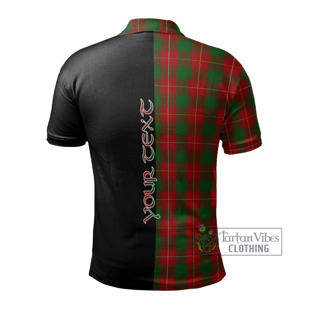 MacFie (McFie) Tartan Polo Shirt with Family Crest and Half Of Me Style - Tartanvibesclothing Shop