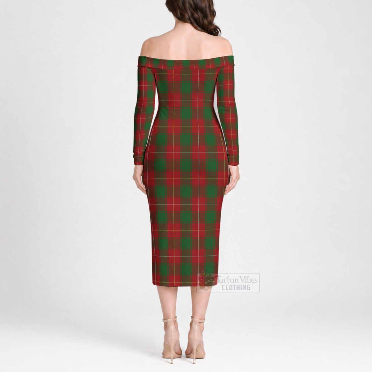 MacFie (McFie) Tartan Off Shoulder Lady Dress - Tartan Vibes Clothing