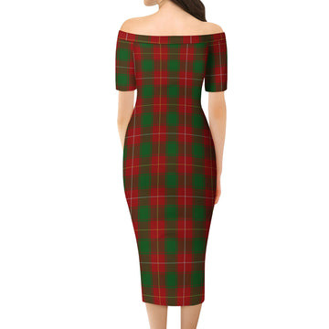 MacFie (McFie) Tartan Off Shoulder Lady Dress