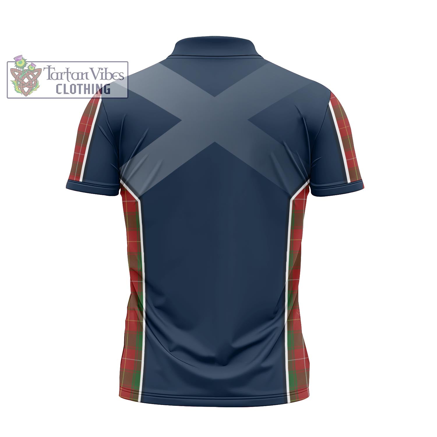 Tartan Vibes Clothing MacFie Tartan Zipper Polo Shirt with Family Crest and Scottish Thistle Vibes Sport Style