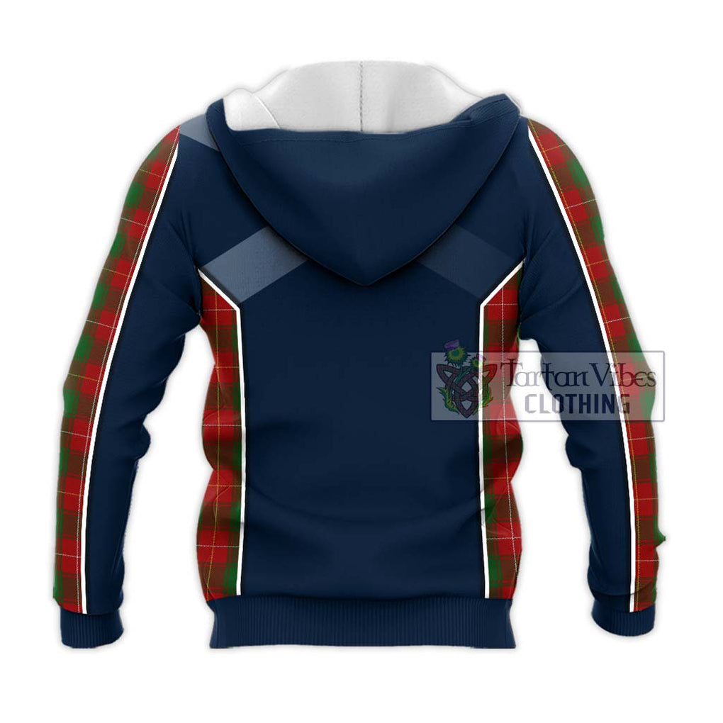 MacFie (McFie) Tartan Knitted Hoodie with Family Crest and Lion Rampant Vibes Sport Style - Tartan Vibes Clothing