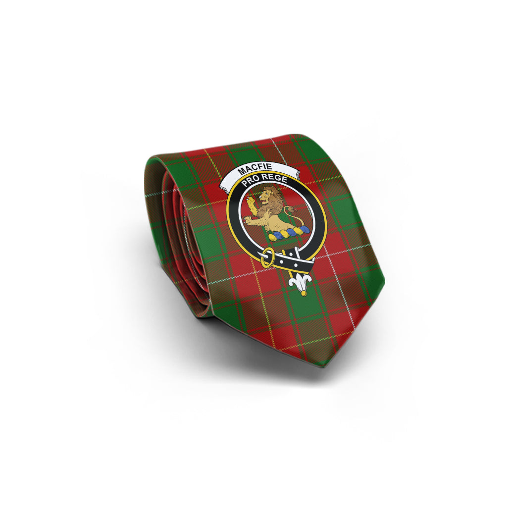 MacFie (McFie) Tartan Classic Necktie with Family Crest - Tartan Vibes Clothing