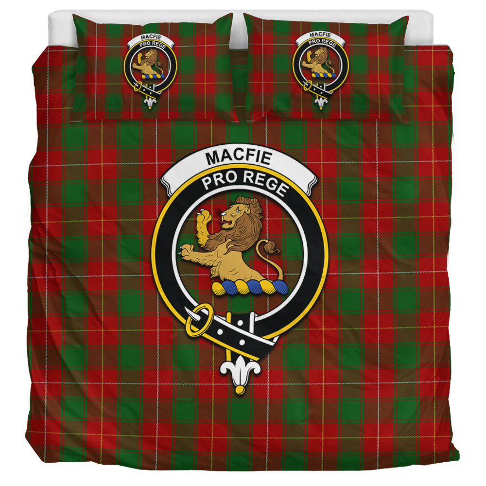 MacFie (McFie) Tartan Bedding Set with Family Crest UK Bedding Set UK Super King 104*94 inch - Tartan Vibes Clothing