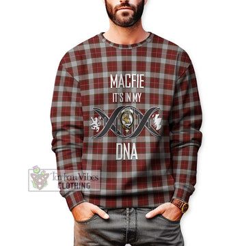 MacFie Dress Tartan Sweatshirt with Family Crest DNA In Me Style