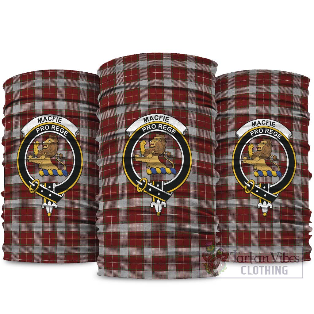 MacFie Dress Tartan Neck Gaiters, Tartan Bandanas, Tartan Head Band with Family Crest