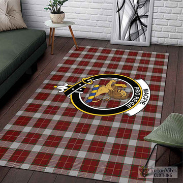 MacFie Dress Tartan Area Rug with Family Crest