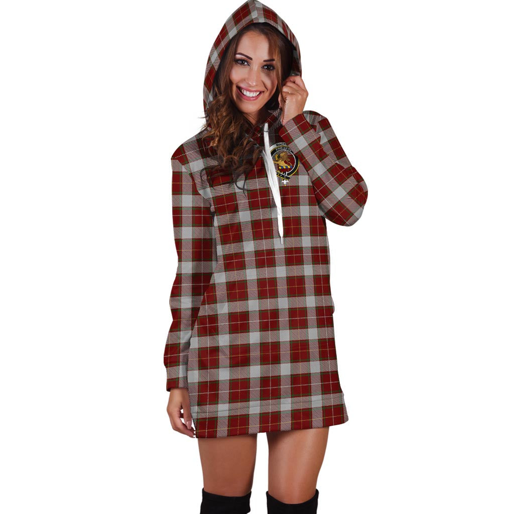 MacFie Dress Tartan Hoodie Dress with Family Crest - Tartan Vibes Clothing