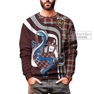 MacFie Dress Tartan Sweatshirt with Epic Bagpipe Style