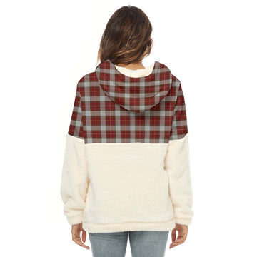 MacFie Dress Tartan Women's Borg Fleece Hoodie With Half Zip