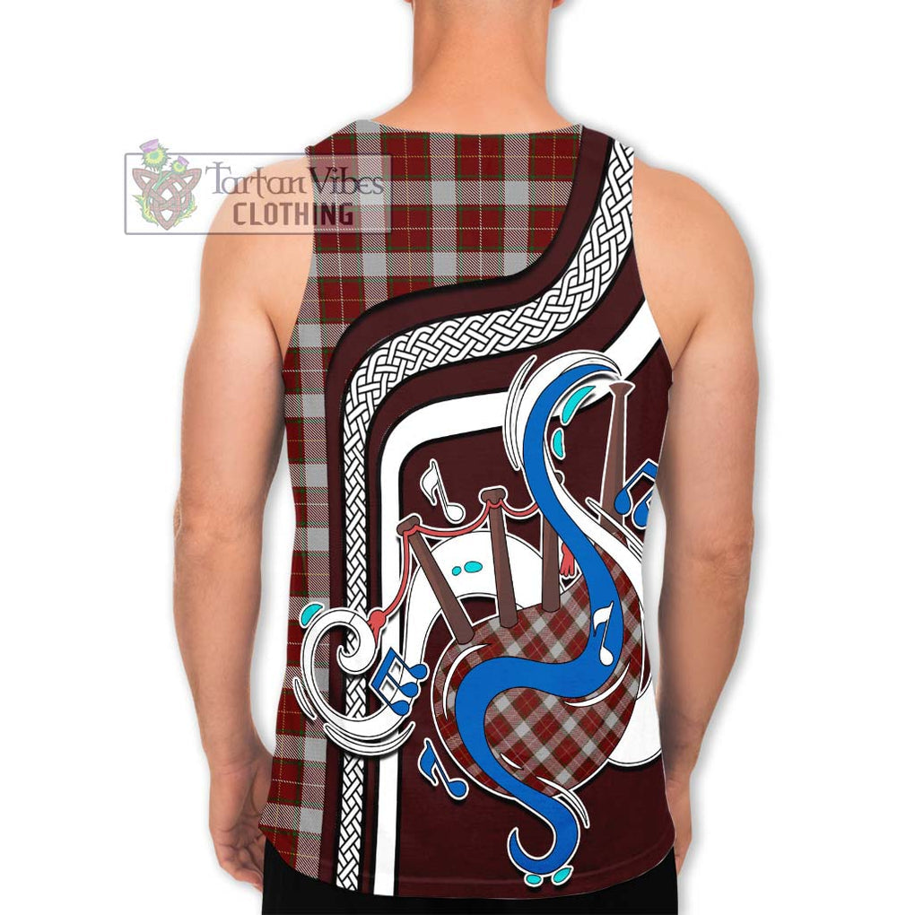 MacFie Dress Tartan Men's Tank Top with Epic Bagpipe Style - Tartanvibesclothing Shop