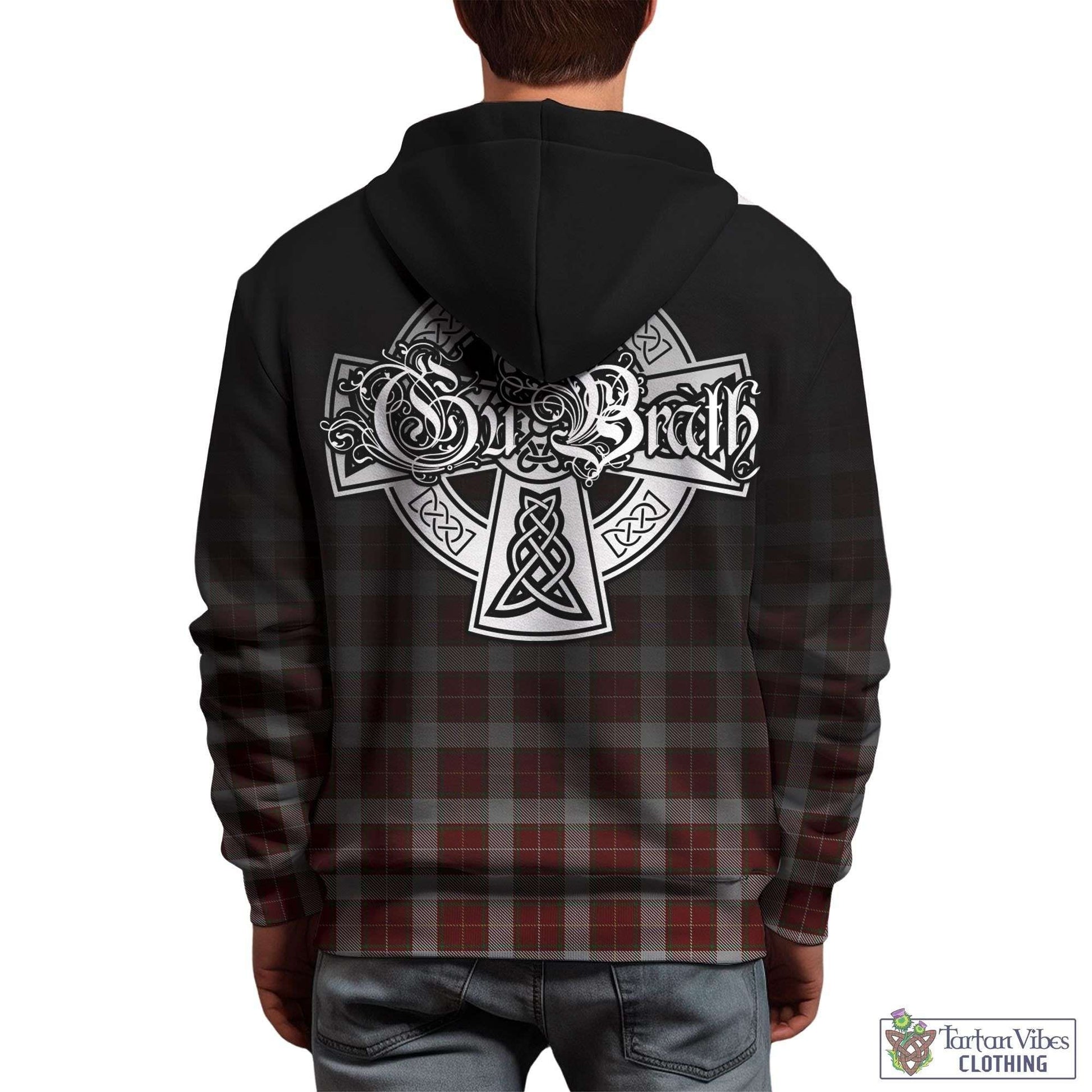 Tartan Vibes Clothing MacFie Dress Tartan Hoodie Featuring Alba Gu Brath Family Crest Celtic Inspired