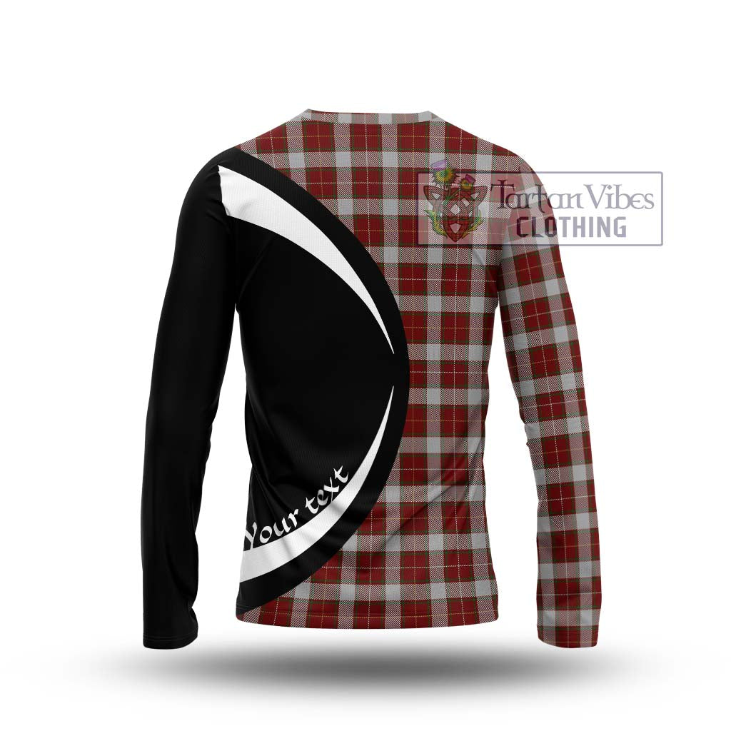 MacFie Dress Tartan Long Sleeve T-Shirt with Family Crest Circle Style - Tartan Vibes Clothing