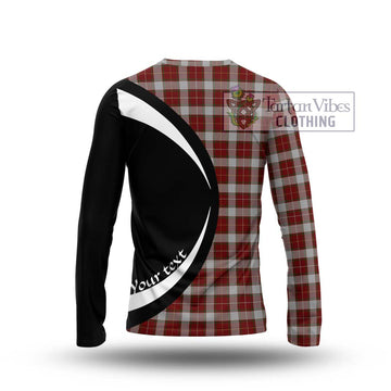 MacFie Dress Tartan Long Sleeve T-Shirt with Family Crest Circle Style