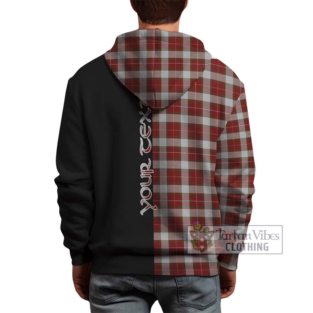 Tartan Vibes Clothing MacFie Dress Tartan Hoodie with Family Crest and Half Of Me Style