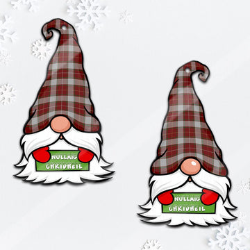 MacFie Dress Gnome Christmas Ornament with His Tartan Christmas Hat