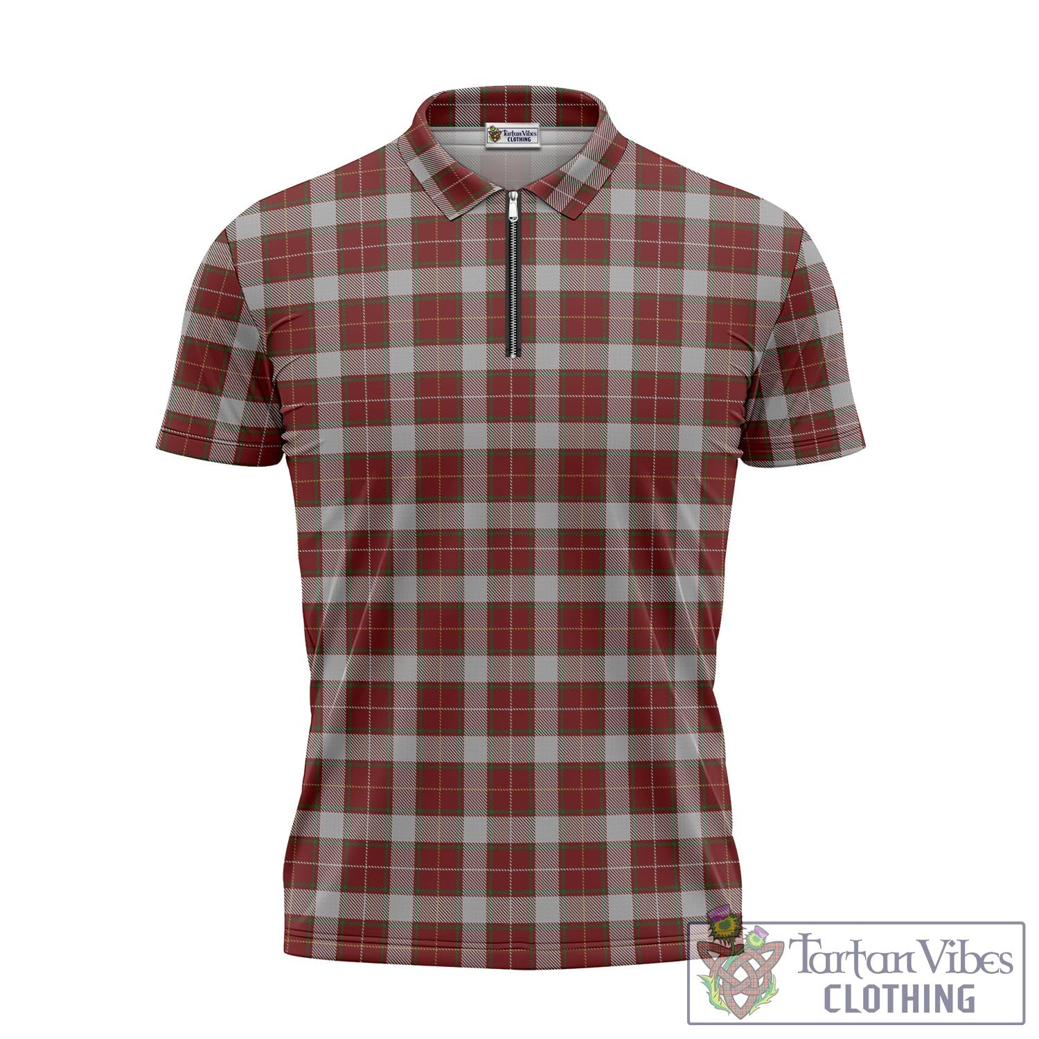 Tartan Vibes Clothing MacFie Dress Tartan Zipper Polo Shirt