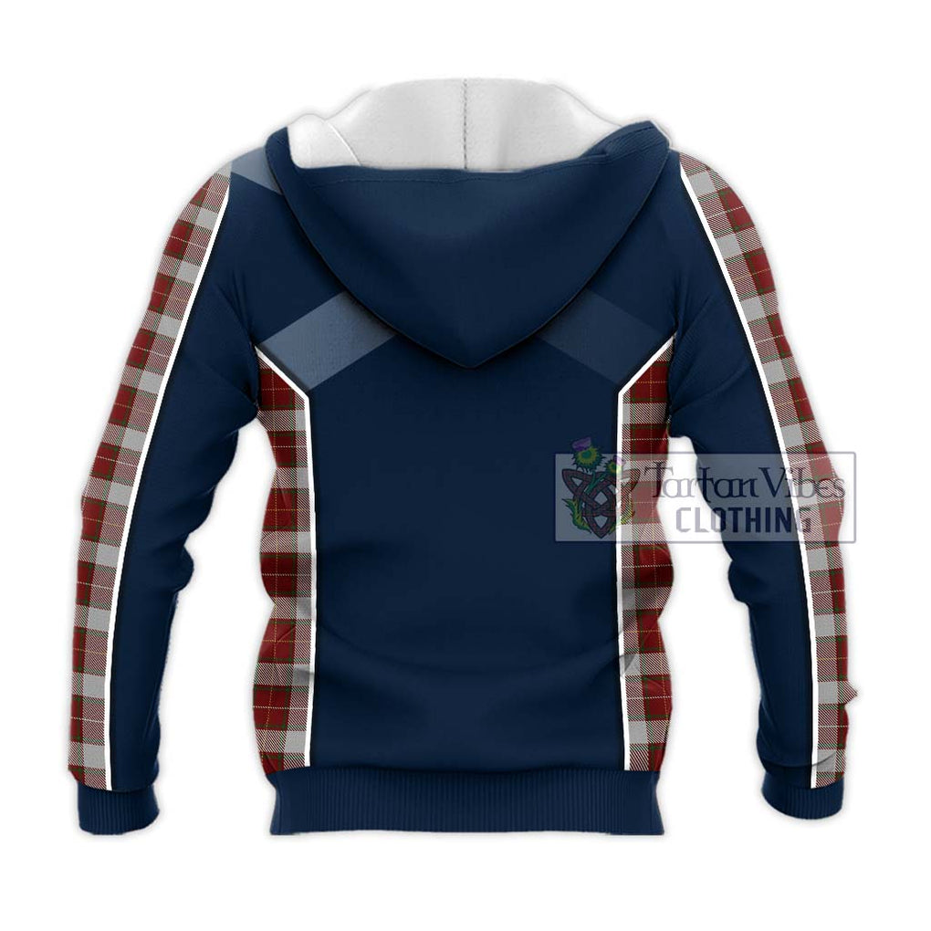 MacFie Dress Tartan Knitted Hoodie with Family Crest and Lion Rampant Vibes Sport Style - Tartan Vibes Clothing