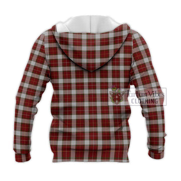 MacFie Dress Tartan Knitted Hoodie with Family Crest DNA In Me Style