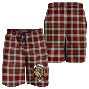 MacFie Dress Tartan Mens Shorts with Family Crest